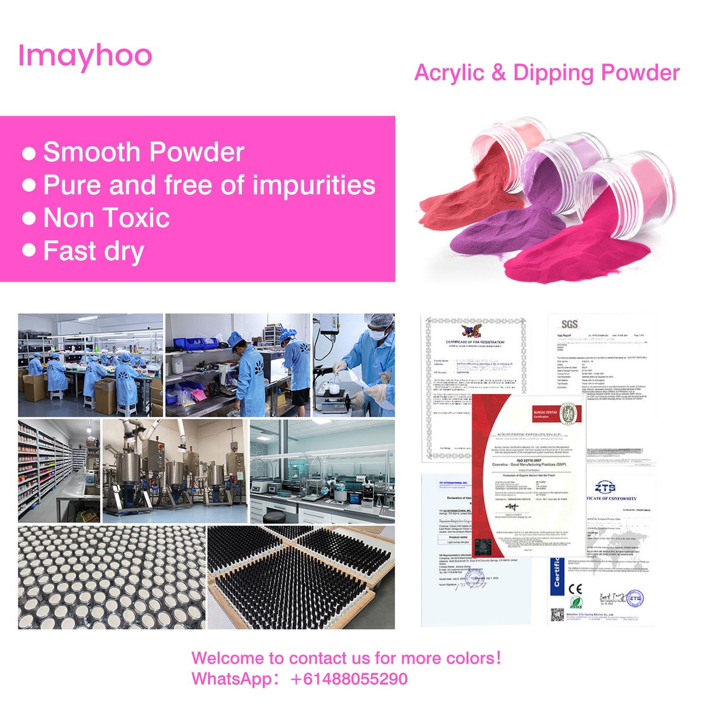 Custom Acrylic & Dipping Powder 1KG/30G
