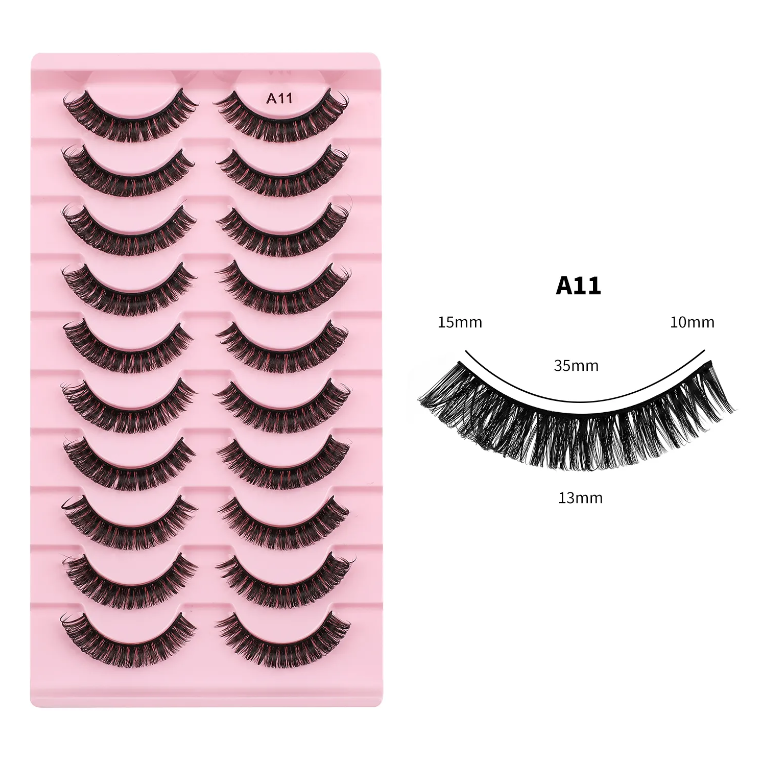 10 Pairs of D-curve Fans Eyelashes Extension Kit