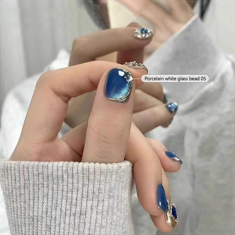 Sky Blue Dark Night Blue Cat's Eye Gel Polish Soak Off UV Salon Gel Manicure Diy At Home Nail Art 10ml/0.3fl.oz