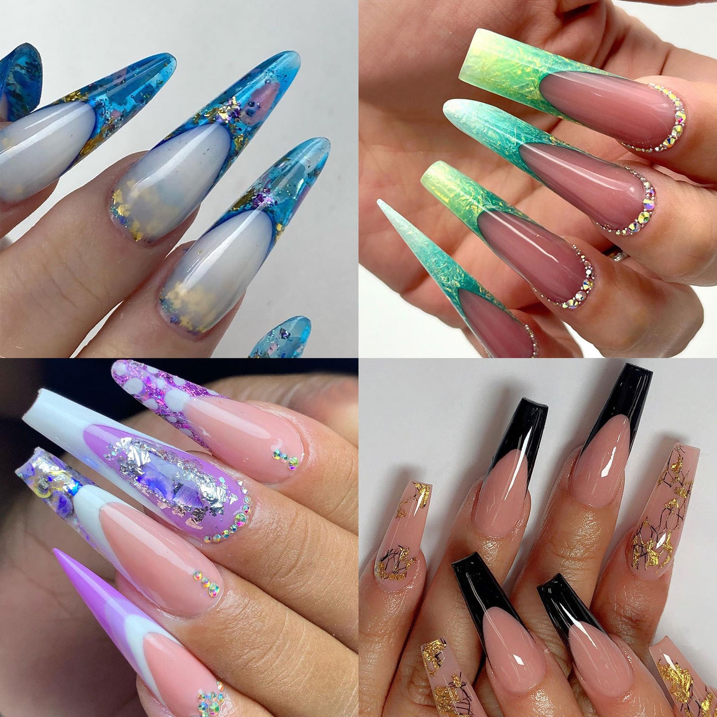 288pcs Polygel Nail Forms