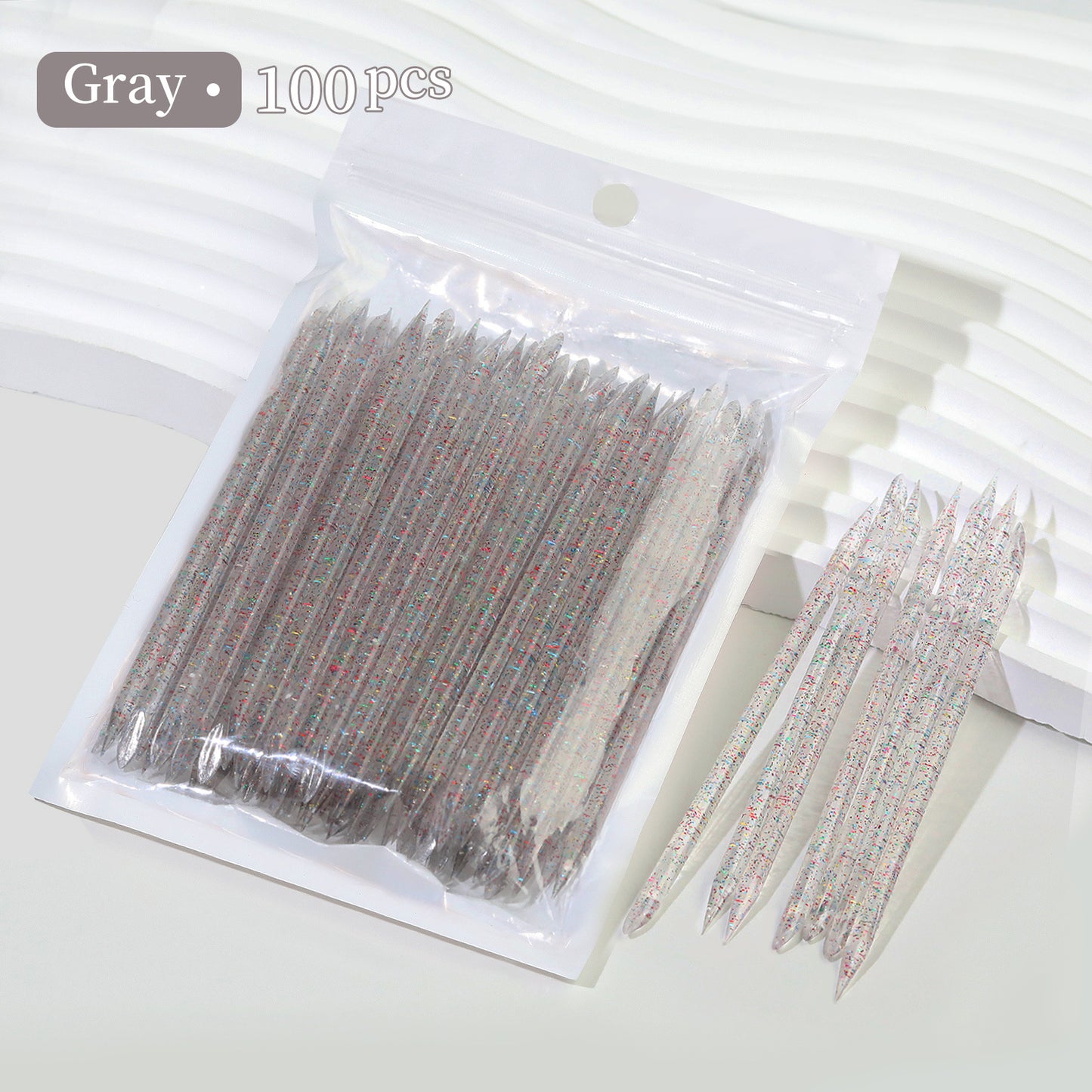 press on nails cuticle plastic stick 100pcs/bag