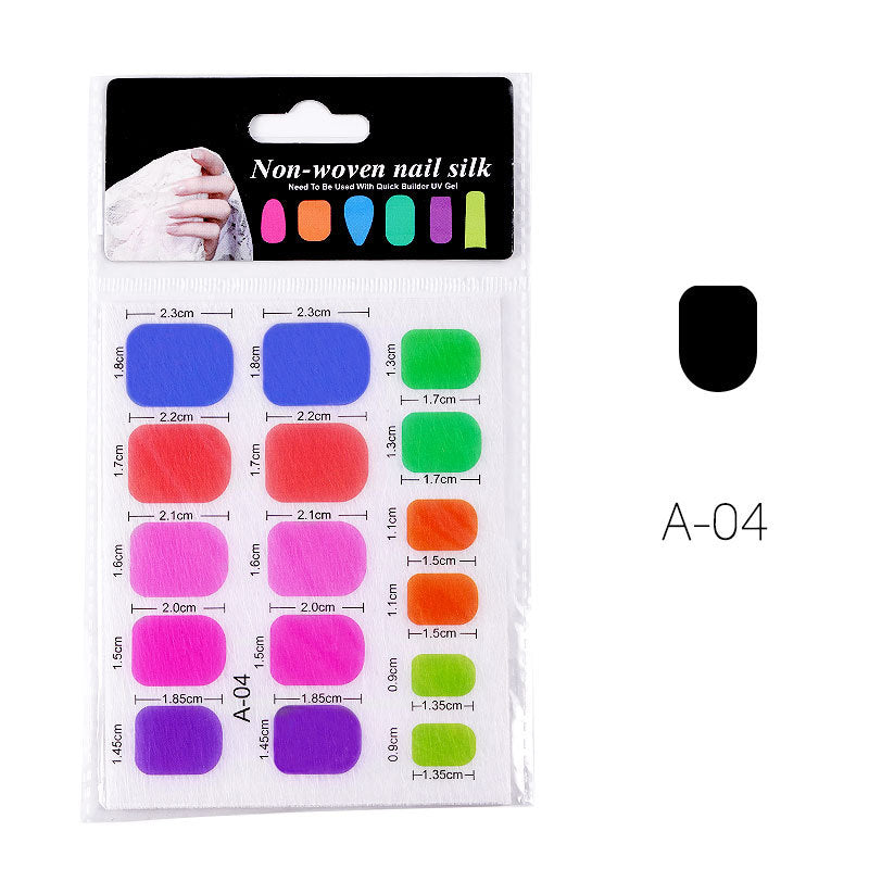 2pcs/Bag Non-woven Nail Silk Nail Extension Fiber Nail Kits