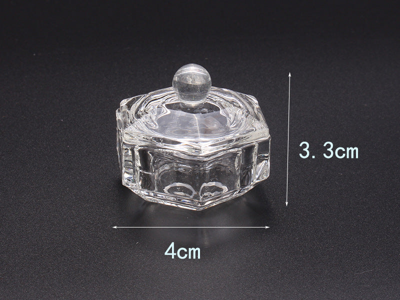 Multi-shaped Nail Art Acrylic Liquid Power Dappen Dish with Lid