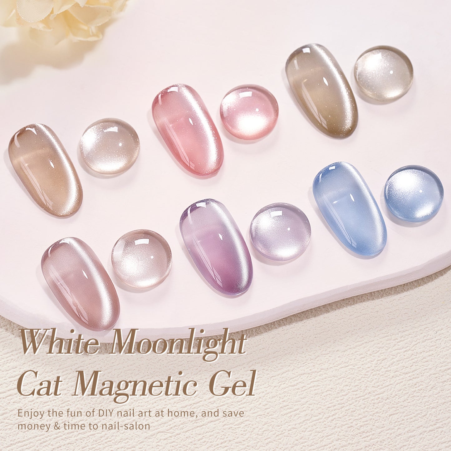 6 Colors Cat's Eye Gel Nail Polish Set 5g