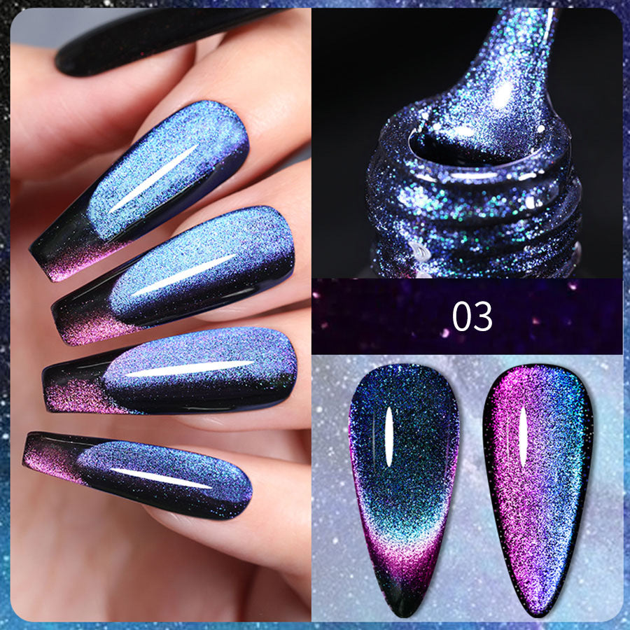 XEIJAYI 8 Colors Cat's Eye Gel Nail Polish Kit