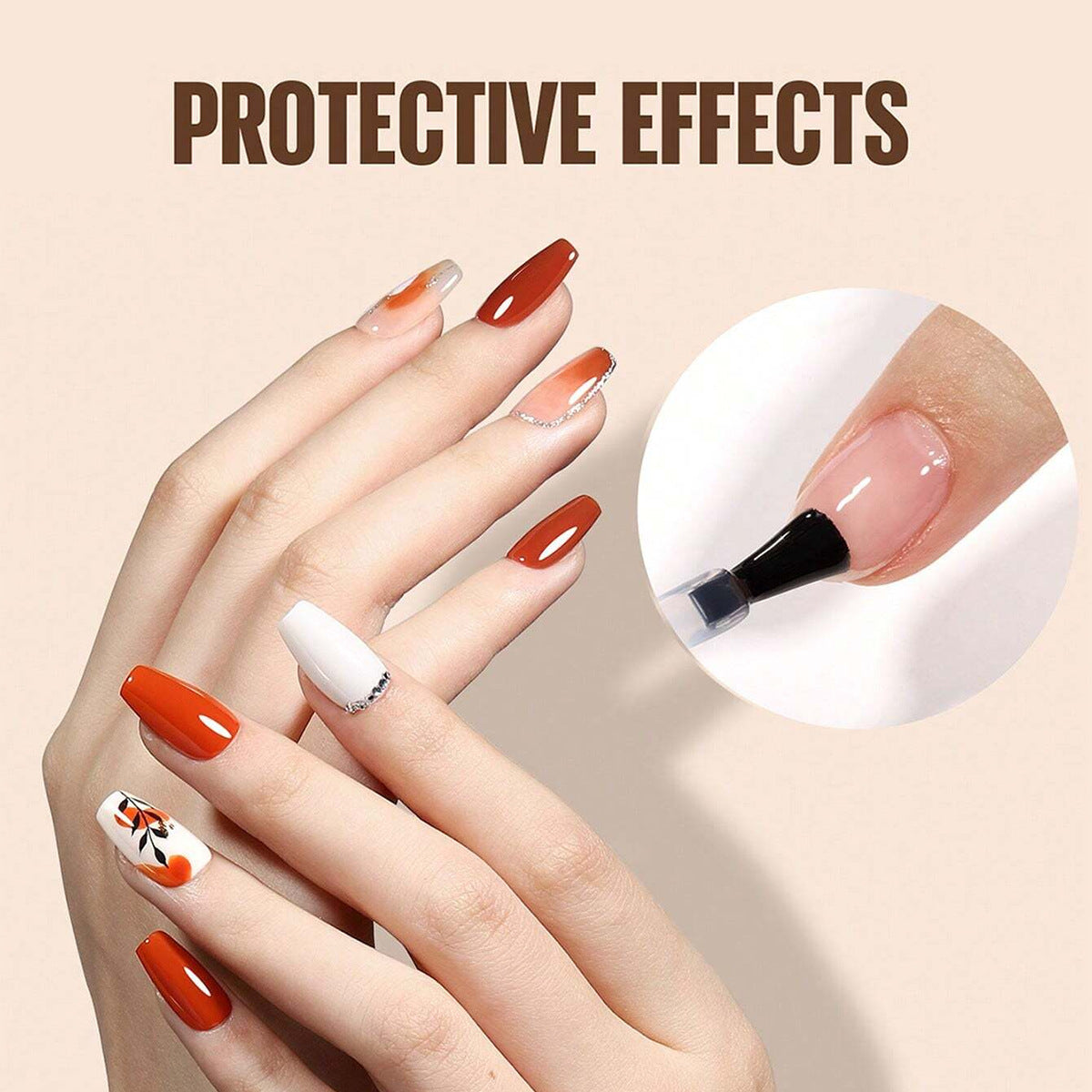 MORDDA Base Coat Top Coat Matte Top Coat Nail Art 7.3ml*3pcs/set