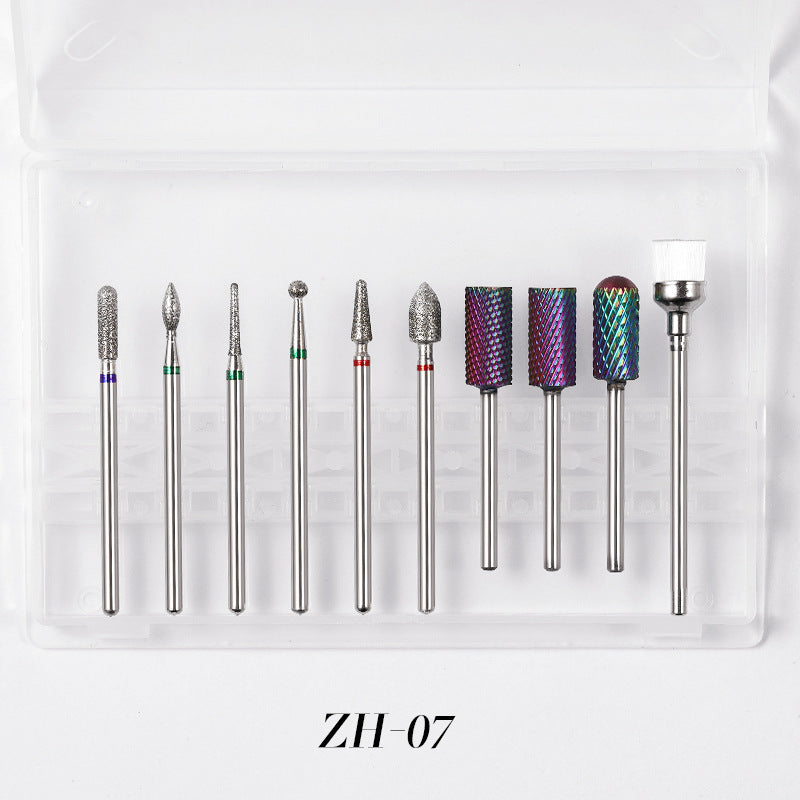 Nail Drill Bits Complete Set 10pcs