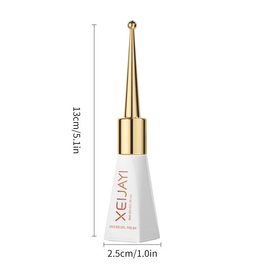 Xeijayi Glitter Lake Blue Cat's Eyes gel polish UV nail gel polish salon gel manicure DIY at home nail art 10ml/0.3fl.oz
