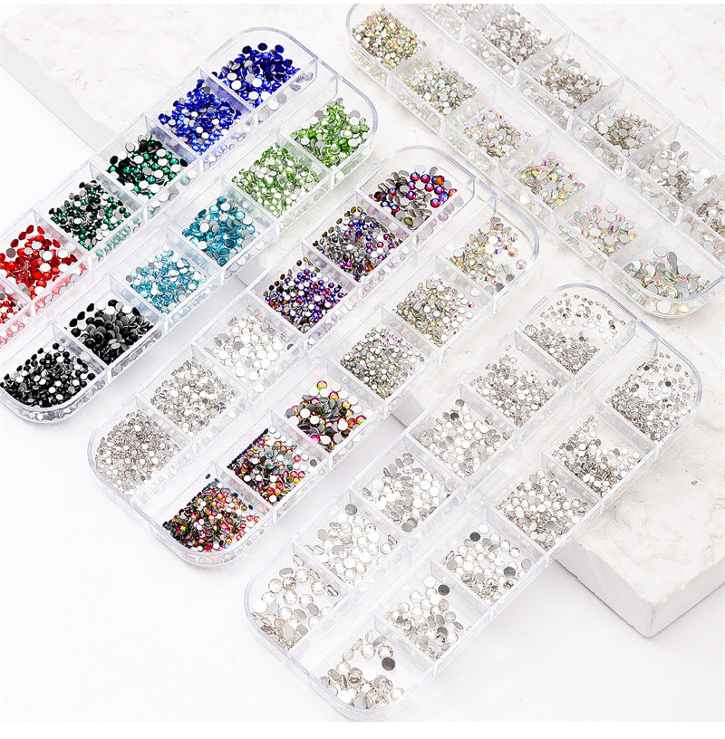 Nail Art Rhinestone Kits Flatback Colorful Rhinestones Crystals AB