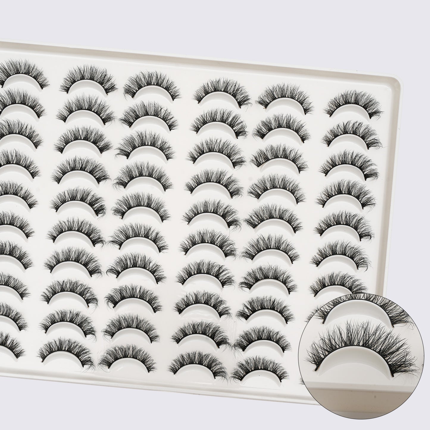Fluffy false eyelashes