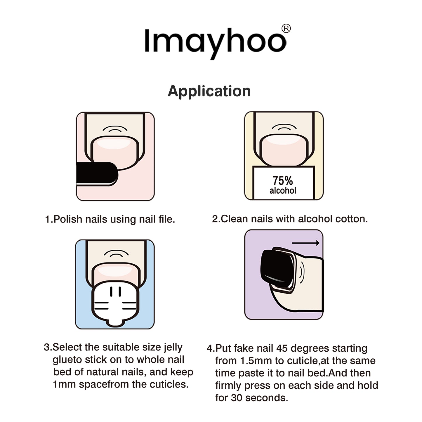 Toe nail-Glisten (24pcs) IMHT0028