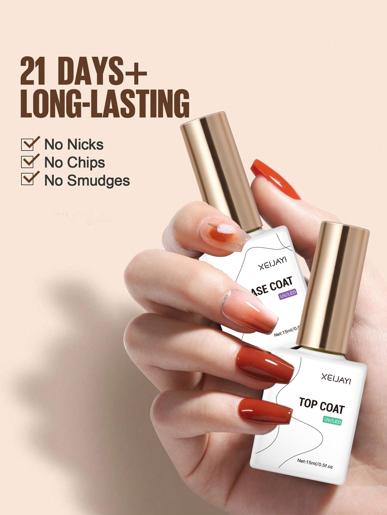 2pcs Base Coat and Top Coat Set