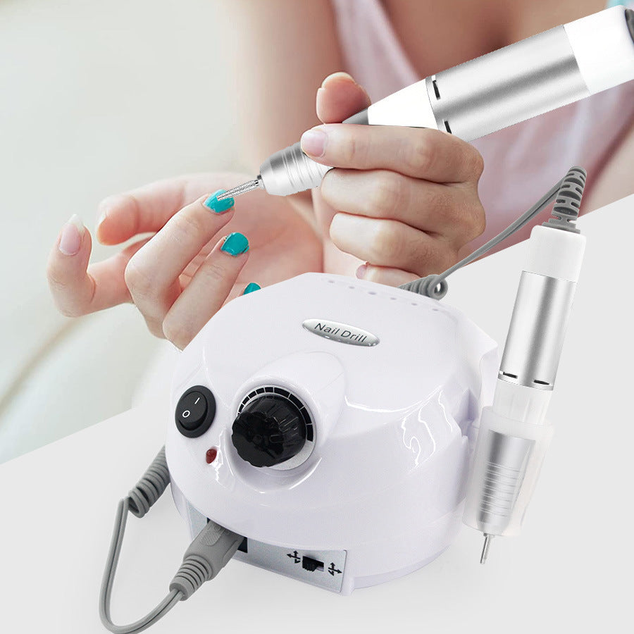 30W Professional Electric Nail File Efile Set with 6 Nail Drill Bits & Bands