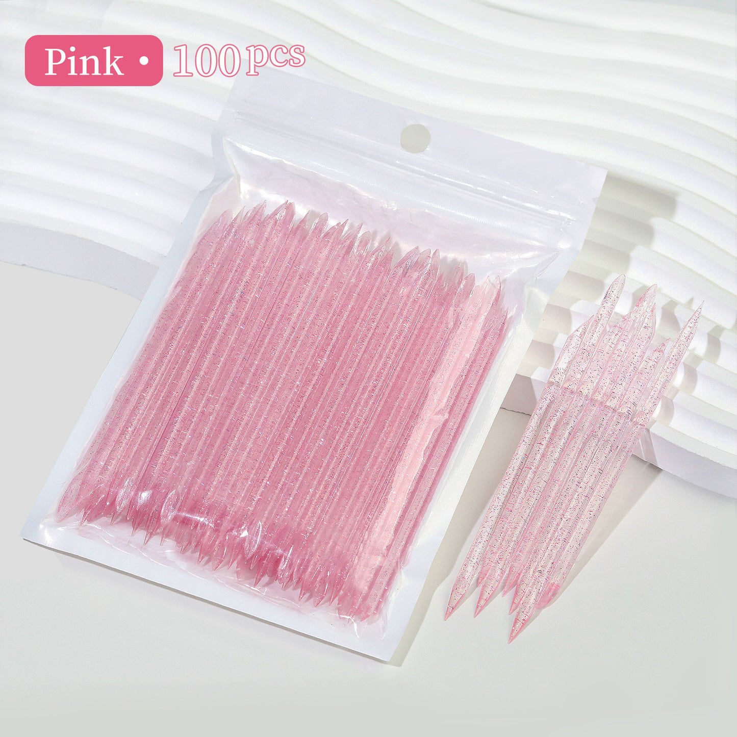 press on nails cuticle plastic stick 100pcs/bag
