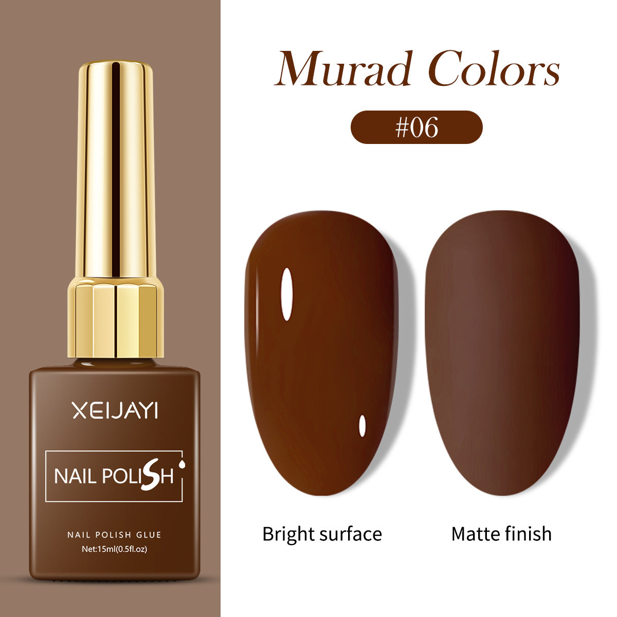 6 Colors Brown Series Gel Nail Polish