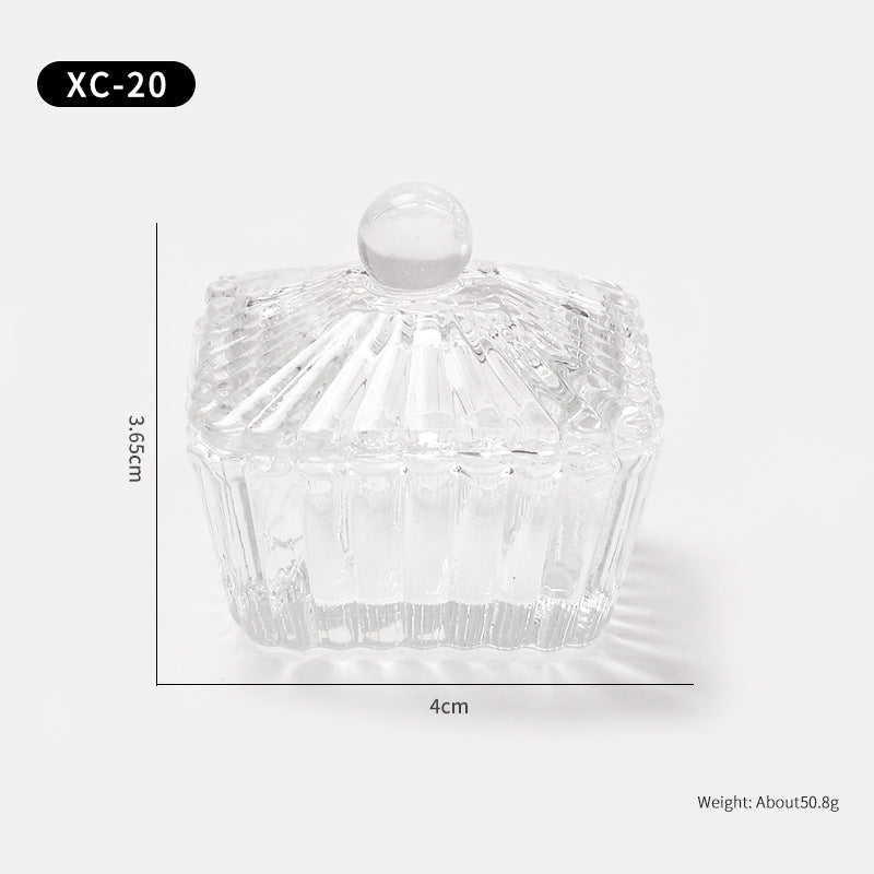 Multi-shaped Nail Art Acrylic Liquid Power Dappen Dish with Lid
