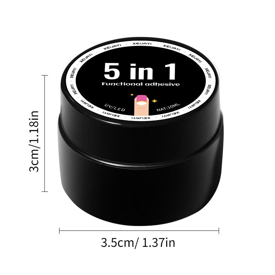 5 In 1 UV Nail Gel Polish Salon Gel Manicure Diy At Home Nail Art 10ml/pcs
