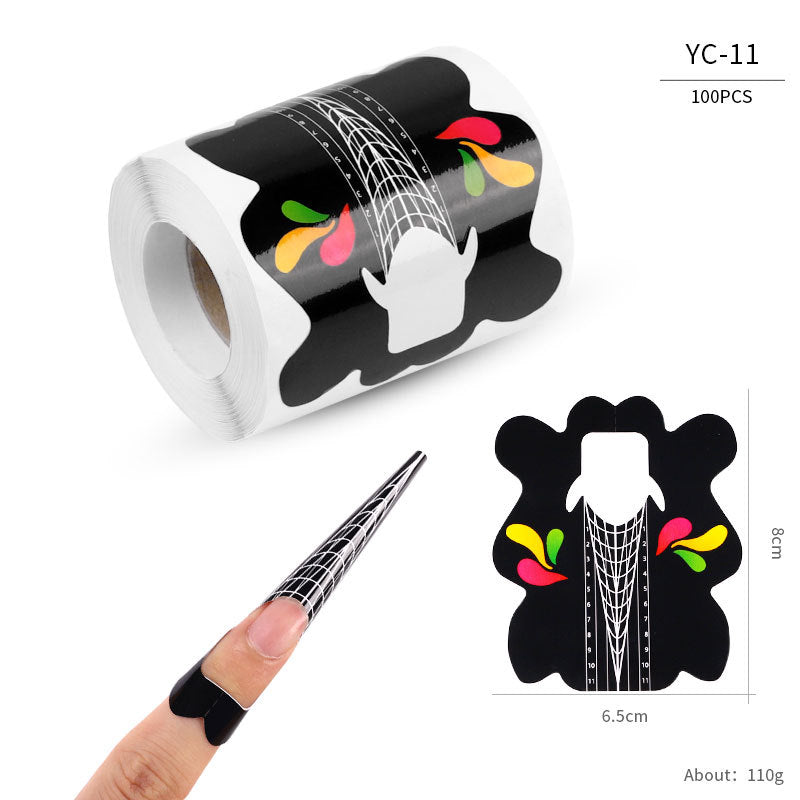 Nail art extension professional paper nail form100pcs