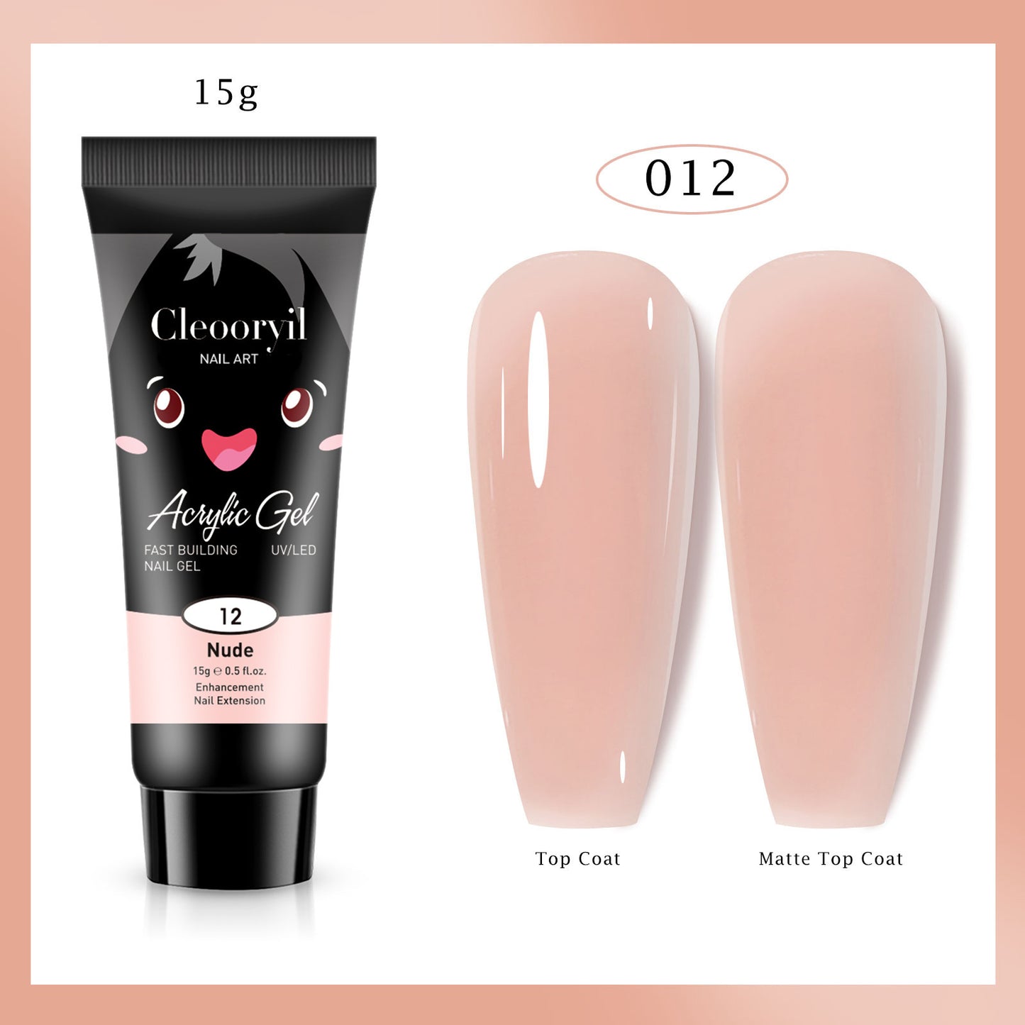 12 Colors Nail Extension Gel Kit
