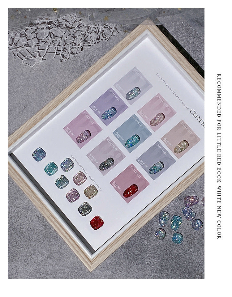 Giltter Diamond Gel Poilsh Soak Off UV Nail Gel Polish Salon Gel Diy At Home 8ml/pcs