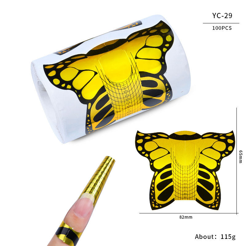 Nail art extension professional paper nail form100pcs