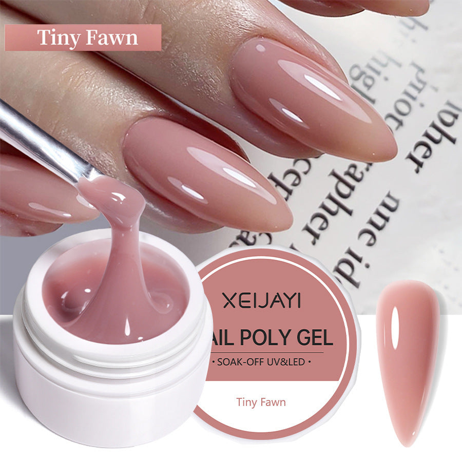 XEIJAYI 18 Colors Crystal Nail Poly Gel UV Phototherapy Glue 8g