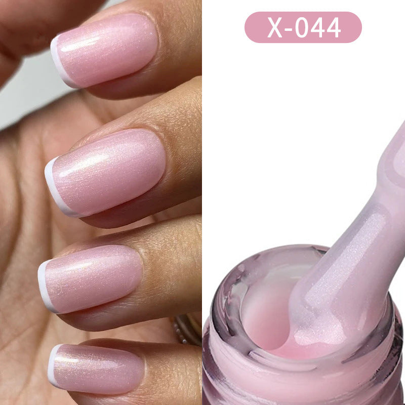 XEIJAYI UV GEL Nail Polish Nude Pink White Brown Ice Milk Colors Salon Gel Manicure Diy At Home Nail Art 7.3ml (0.25Fl. Oz)/pcs