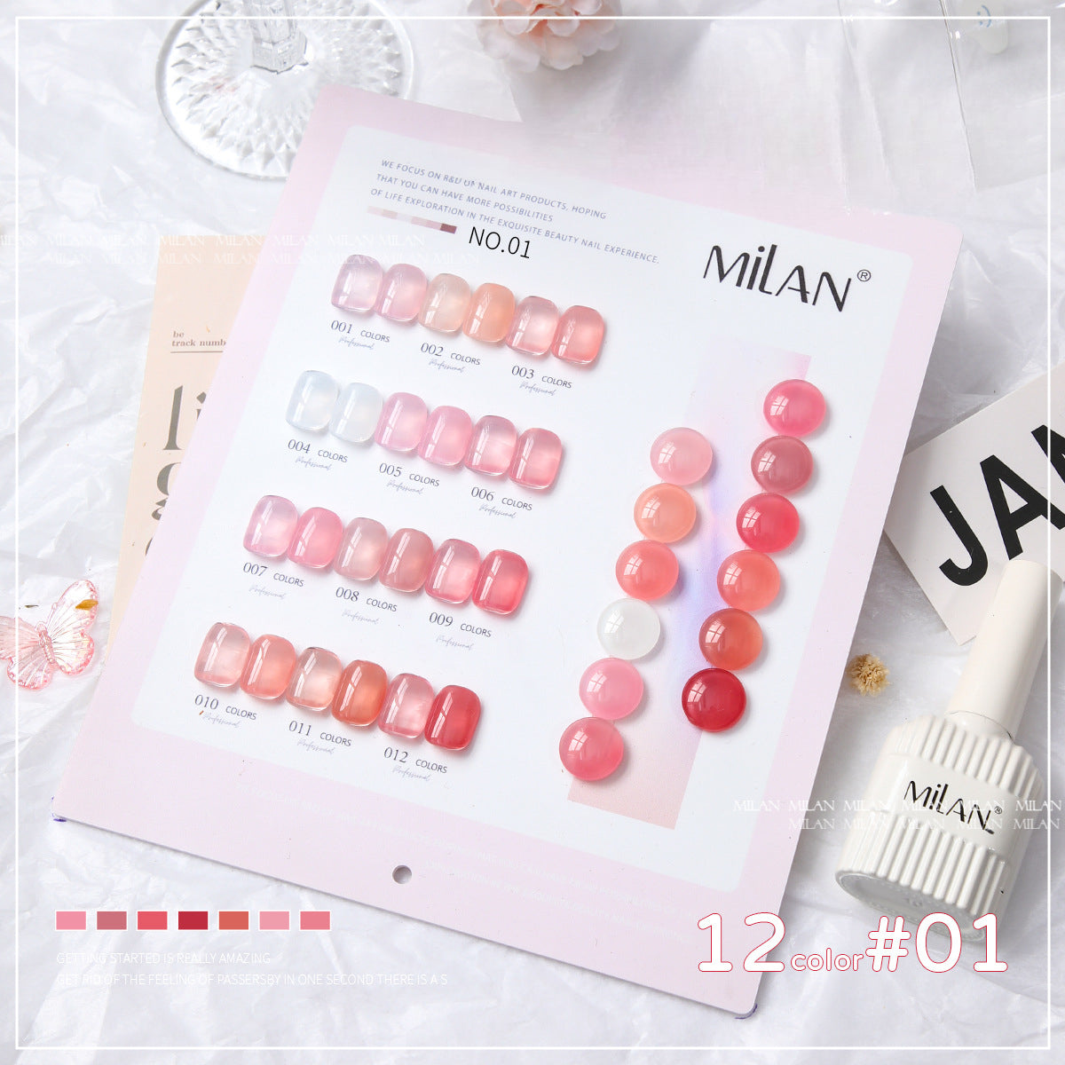 12 Colors Gel Polish Kit 15ml/pcs (with Display Board)