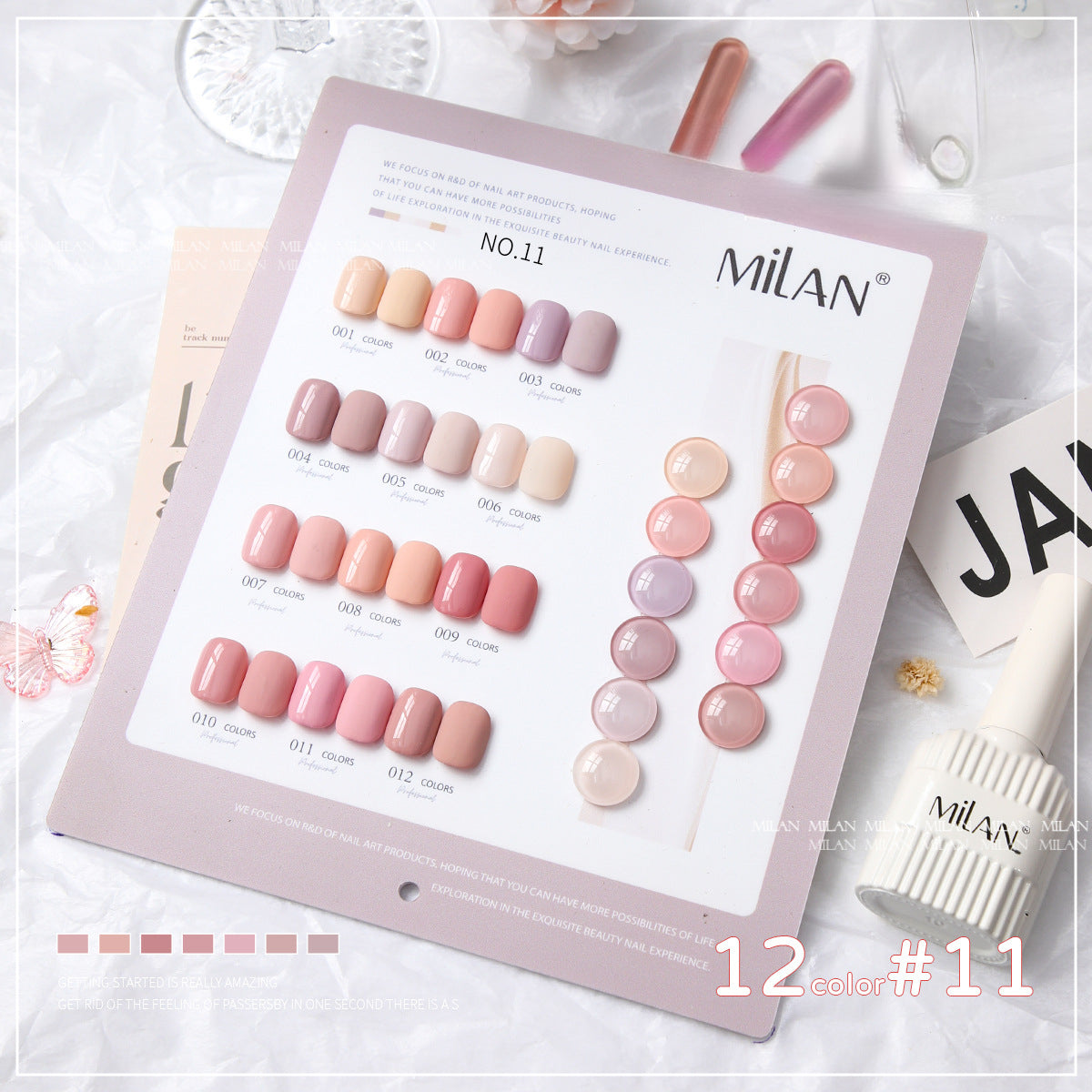 12 Colors Gel Polish Kit 15ml/pcs (with Display Board)