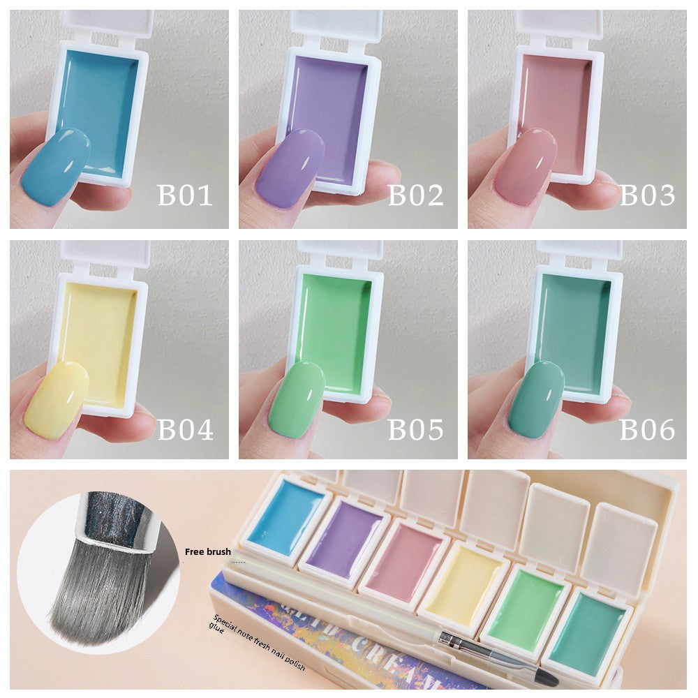 XEIJAYI Mocaron Solid Gel Polish 6colors*5ml/set