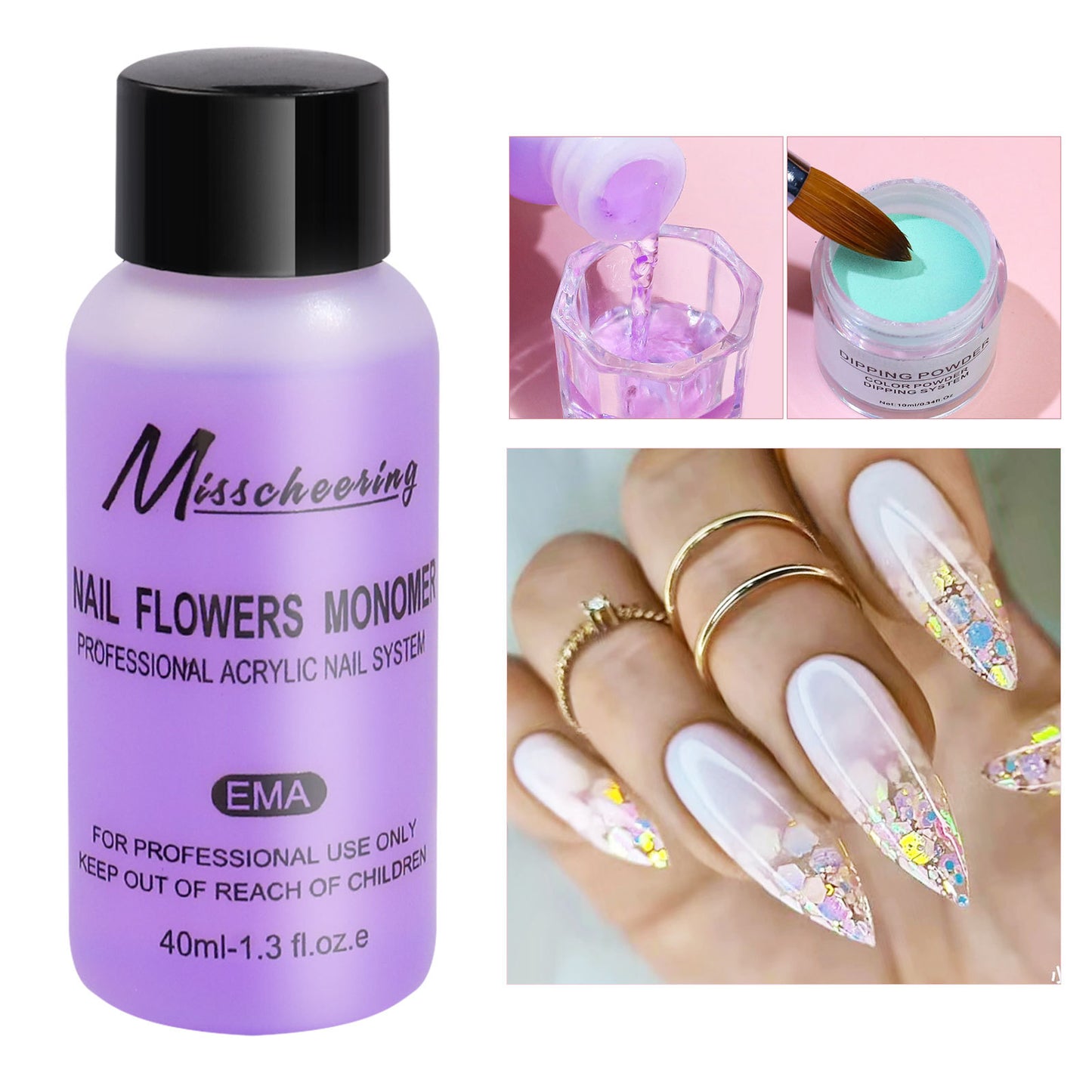 MISSCHEERING Acrylic Nail Liquid 40ml/pcs