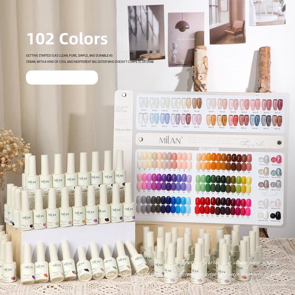 102 Colors Gel Polish Kit 15ml/pcs (with Display Board)