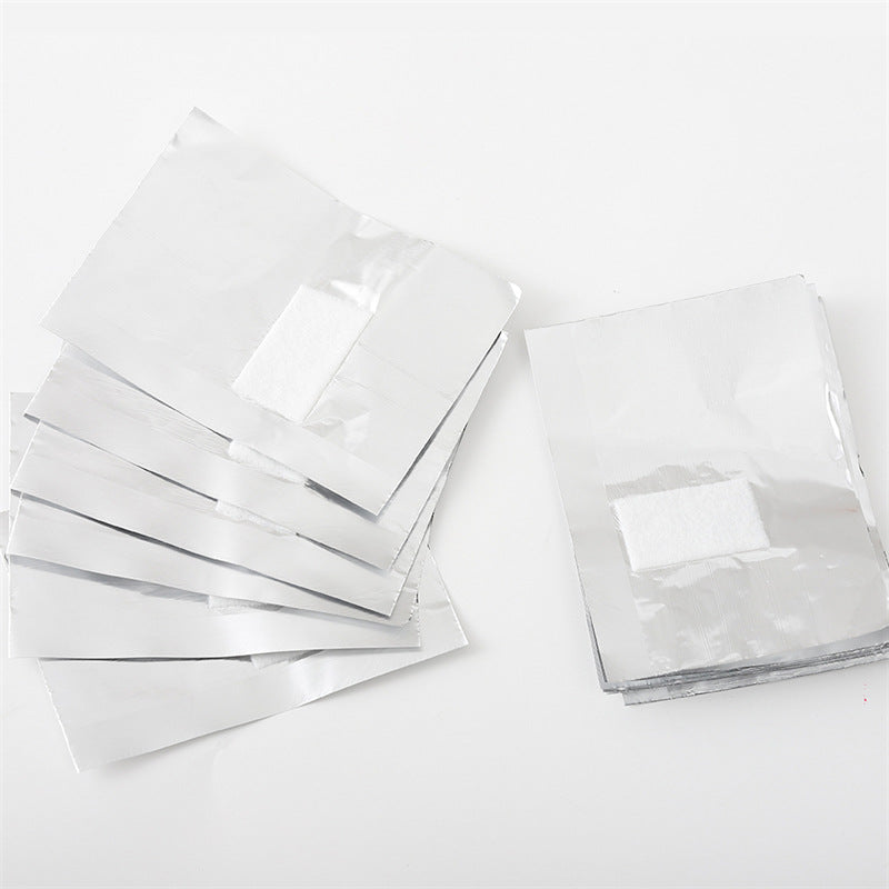 50/100 PCS Nail Polish Remover Gel Nail Foil Wraps Aluminium Soak Off Foils Cotton Pads