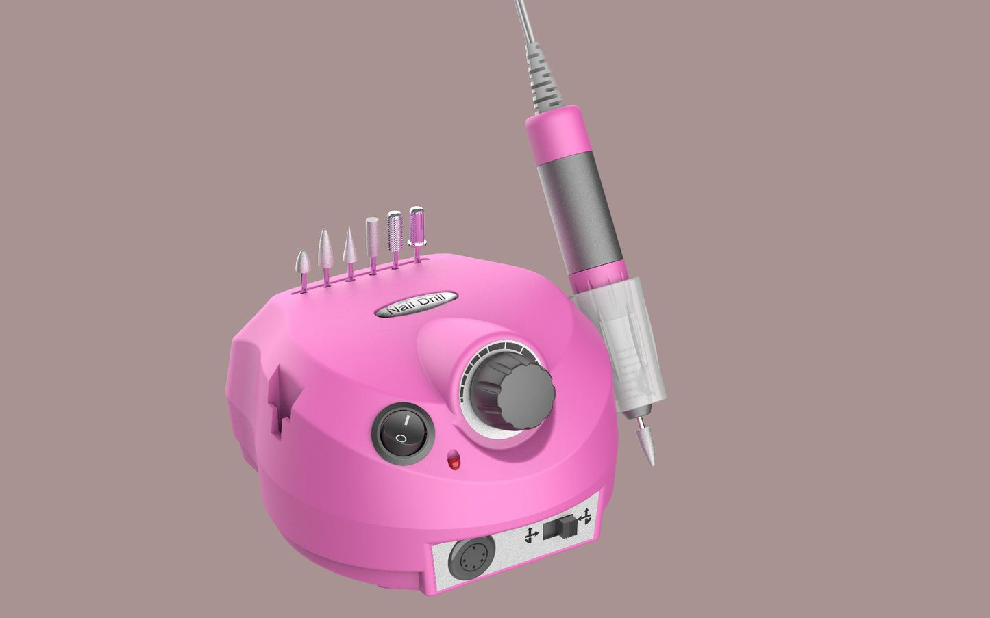 30W Professional Electric Nail File Efile Set with 6 Nail Drill Bits & Bands