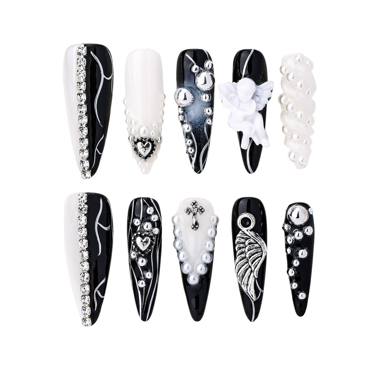 Stiletto-Long Nail-Luxurious (10pcs) OMGXX39002
