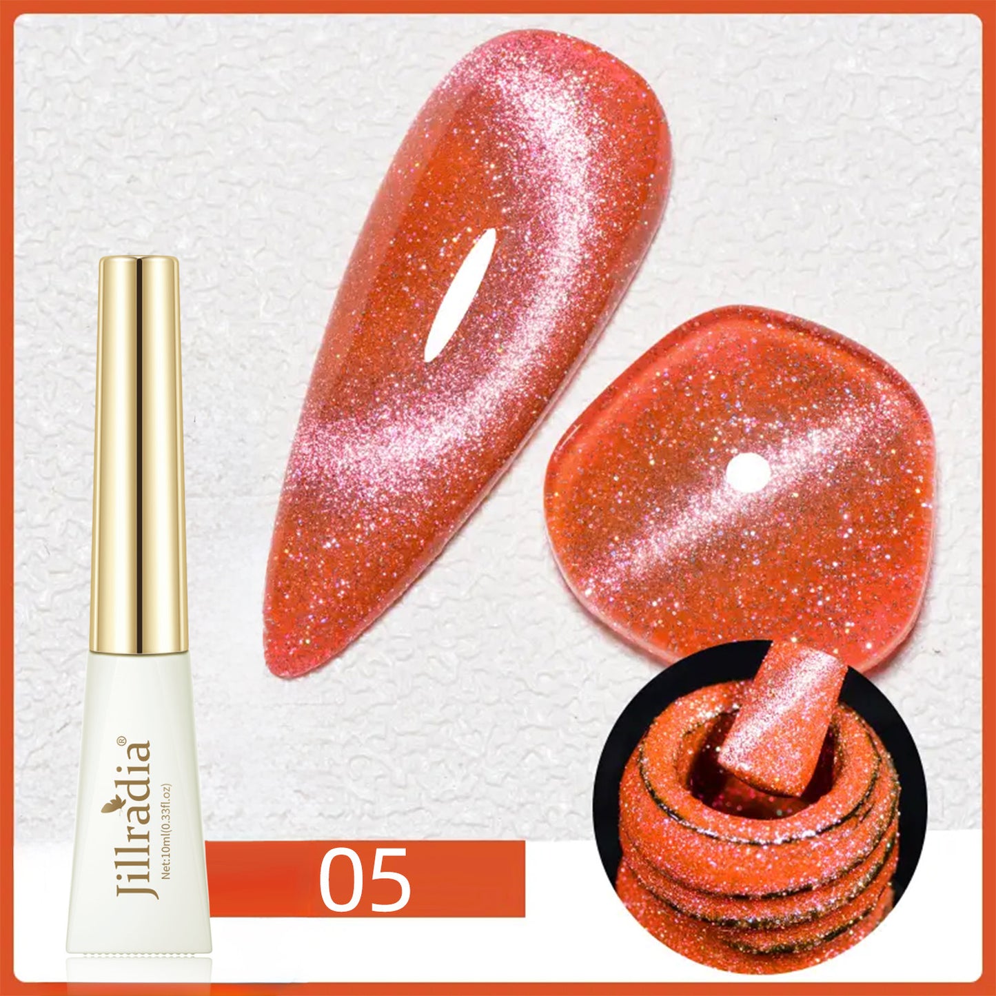 Amber Cat's Eye Gel Polish 6 Colors 10ml/PCs