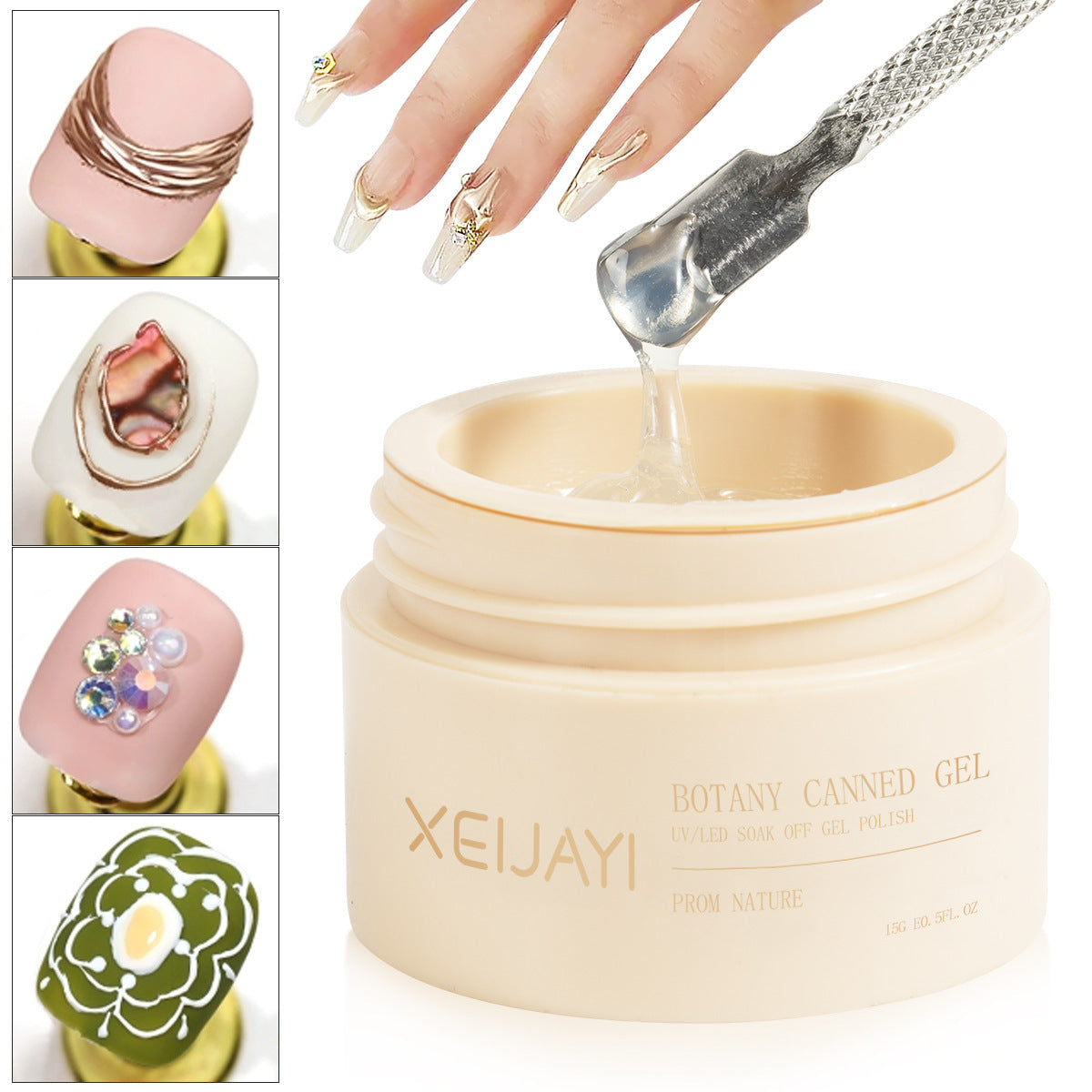 Magic Mirror Powder Sculpting Gel Functional UV Gel Polish Salon Gel Manicure Diy At Home Nail Art 15g/0.5fl.oz