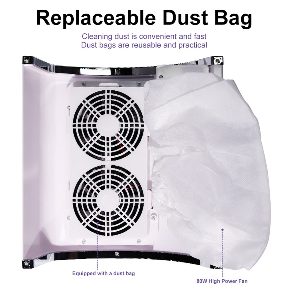 80W Nail Dust Collector