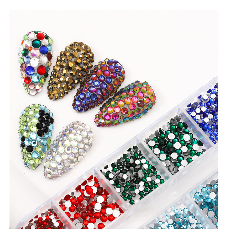 Nail Art Rhinestone Kits Flatback Colorful Rhinestones Crystals AB