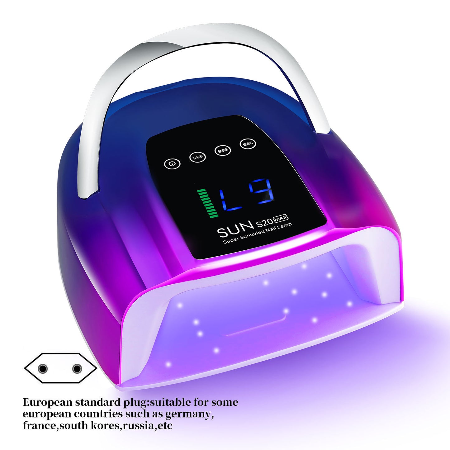 Cordless Rechargeable Nail Dryer With LED Screen