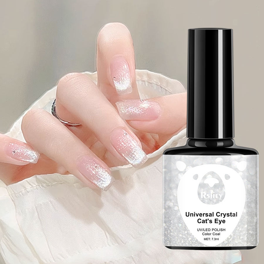 Cat's Eye Gel Polish White Crystal Color Nail Art 7.3ml/pcs