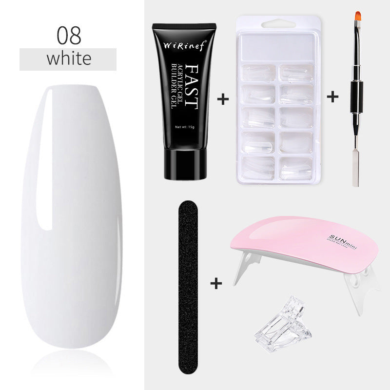 6 PCS Poly Extension Gel Nail Kit 15ml