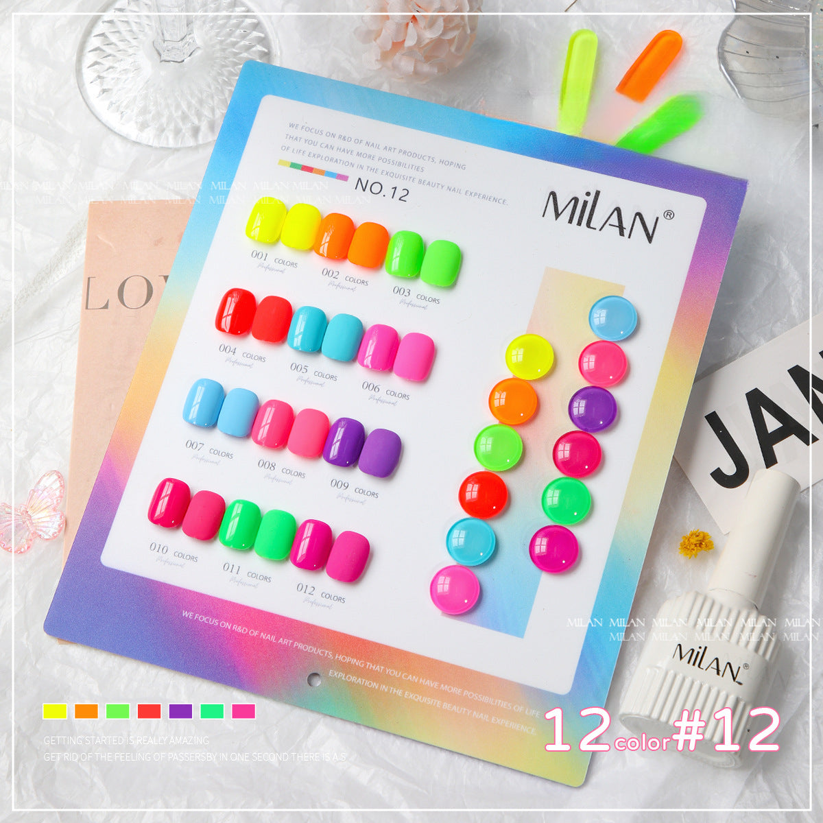 12 Colors Gel Polish Kit 15ml/pcs (with Display Board)