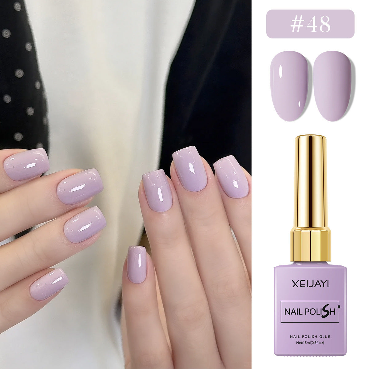 6 Colors Purple Series Gel Nail Polish