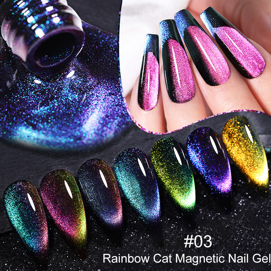 XEIJAYI 8 Colors Cat's Eye Gel Nail Polish Kit