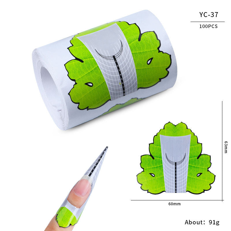 Nail art extension professional paper nail form100pcs