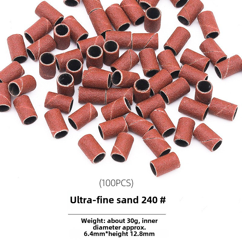 50/ 100PCS Sanding Bands for Electric Nail Drill 80#120#180#240#