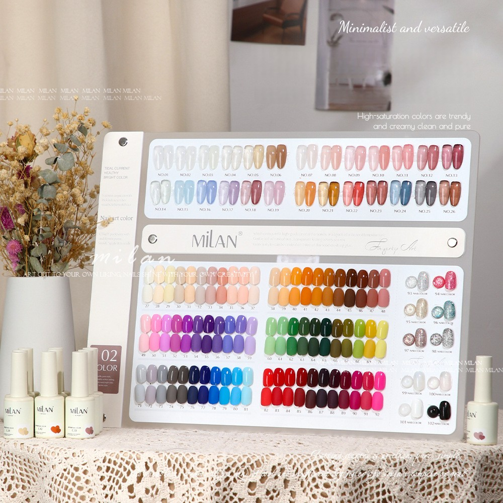 102 Colors Gel Polish Kit 15ml/pcs (with Display Board)