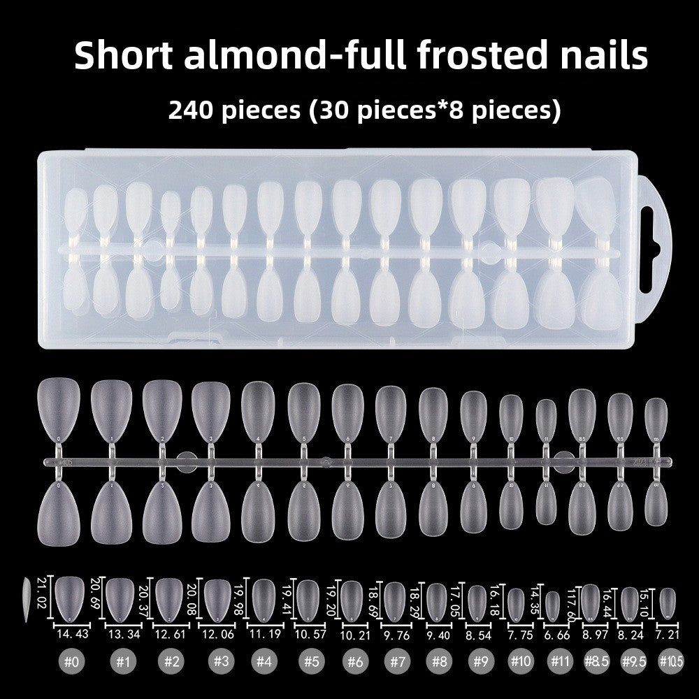 240PCS Full Cover Nail Tips 15 Sizes