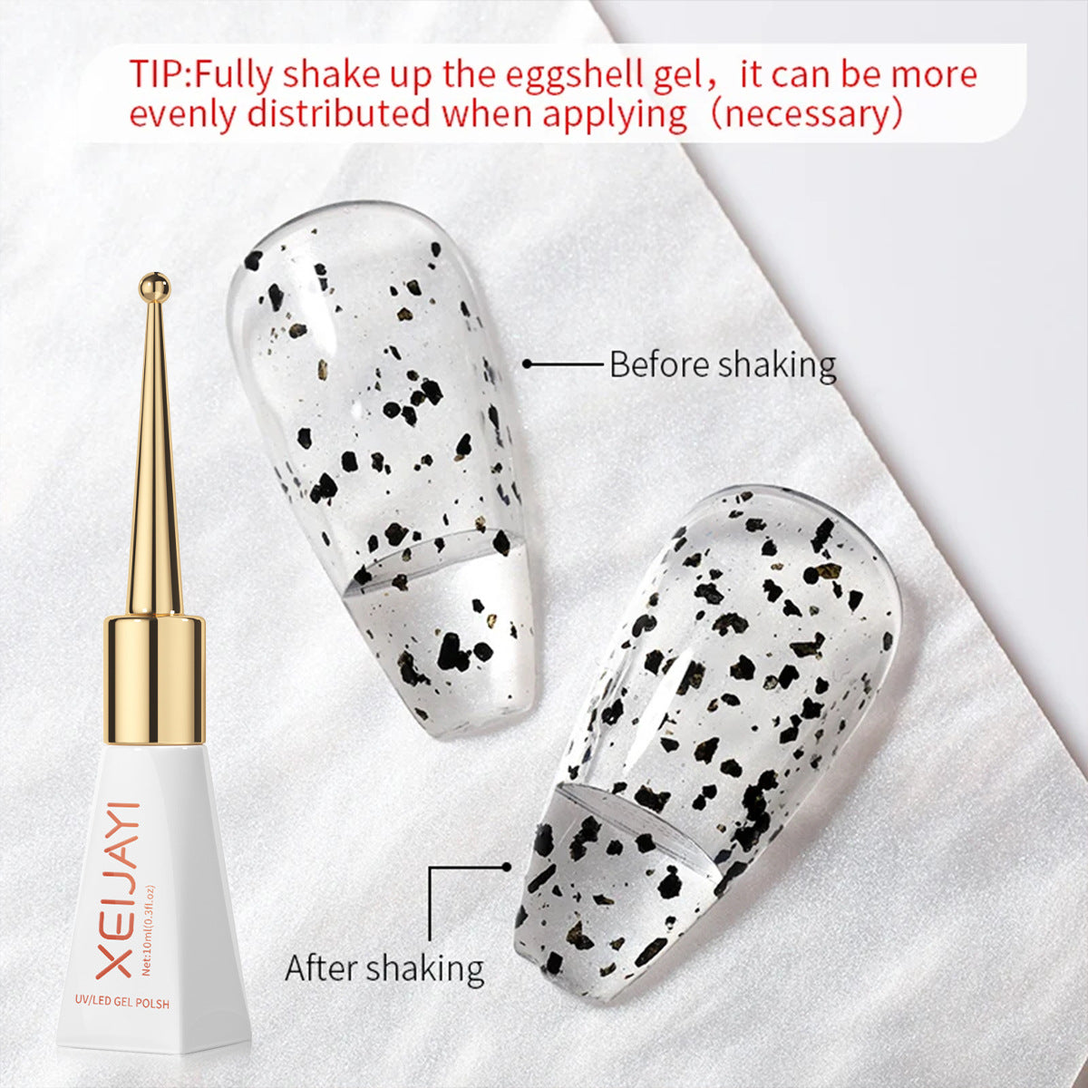 XEIJAYI Eggshell Gel Top Coat 10ml/pcs